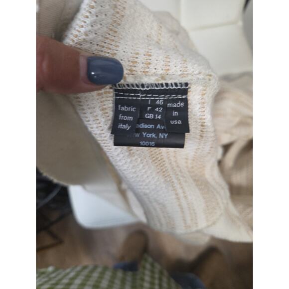 Derek Lam Sleeveless Sweater Vest Size 10 Ivory Beige Hi Lo - Picture 13 of 16